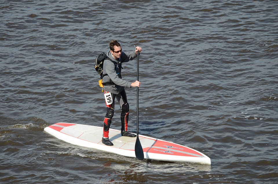 Man on Stand up paddle board
