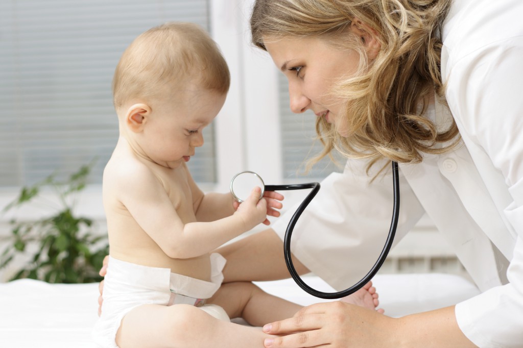 pediatrician and sick child